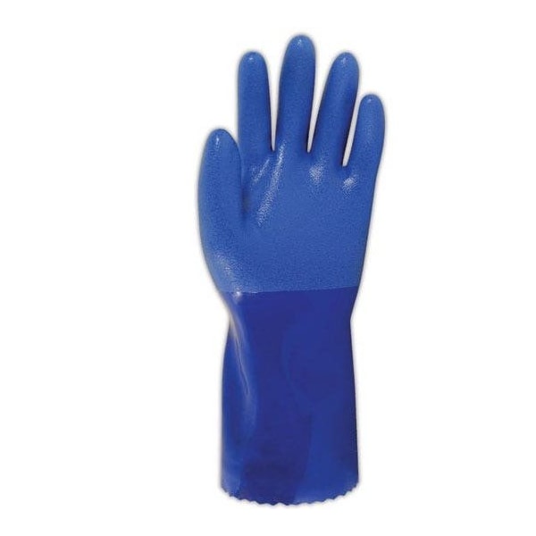 SHOWA Best P660 Vinylove Premium Vinyl Coated Liquid Proof Gloves, 12PK